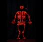 Full color change led light halloween costume skeleton ghost suit